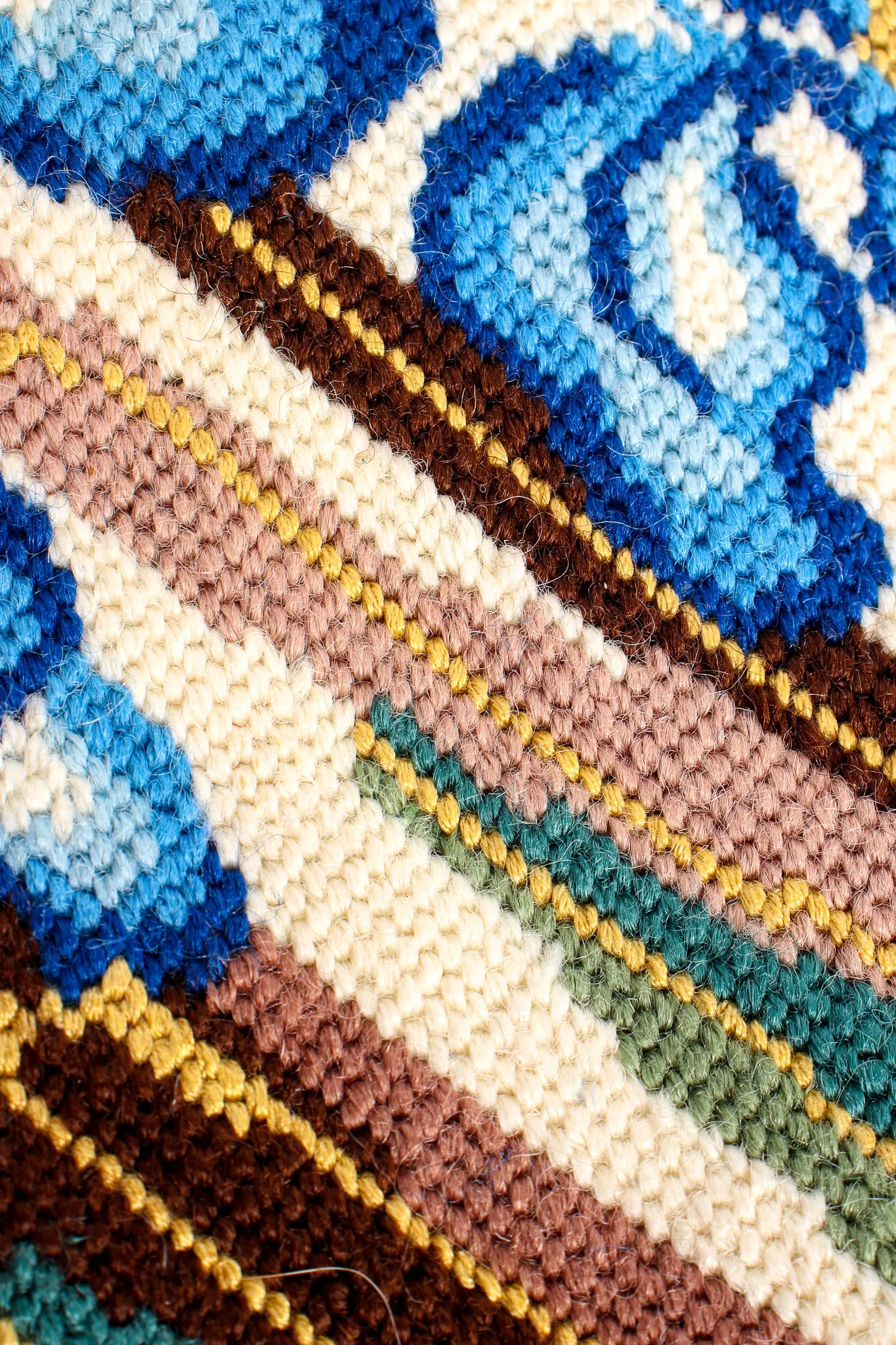Iris Needlepoint Clutch