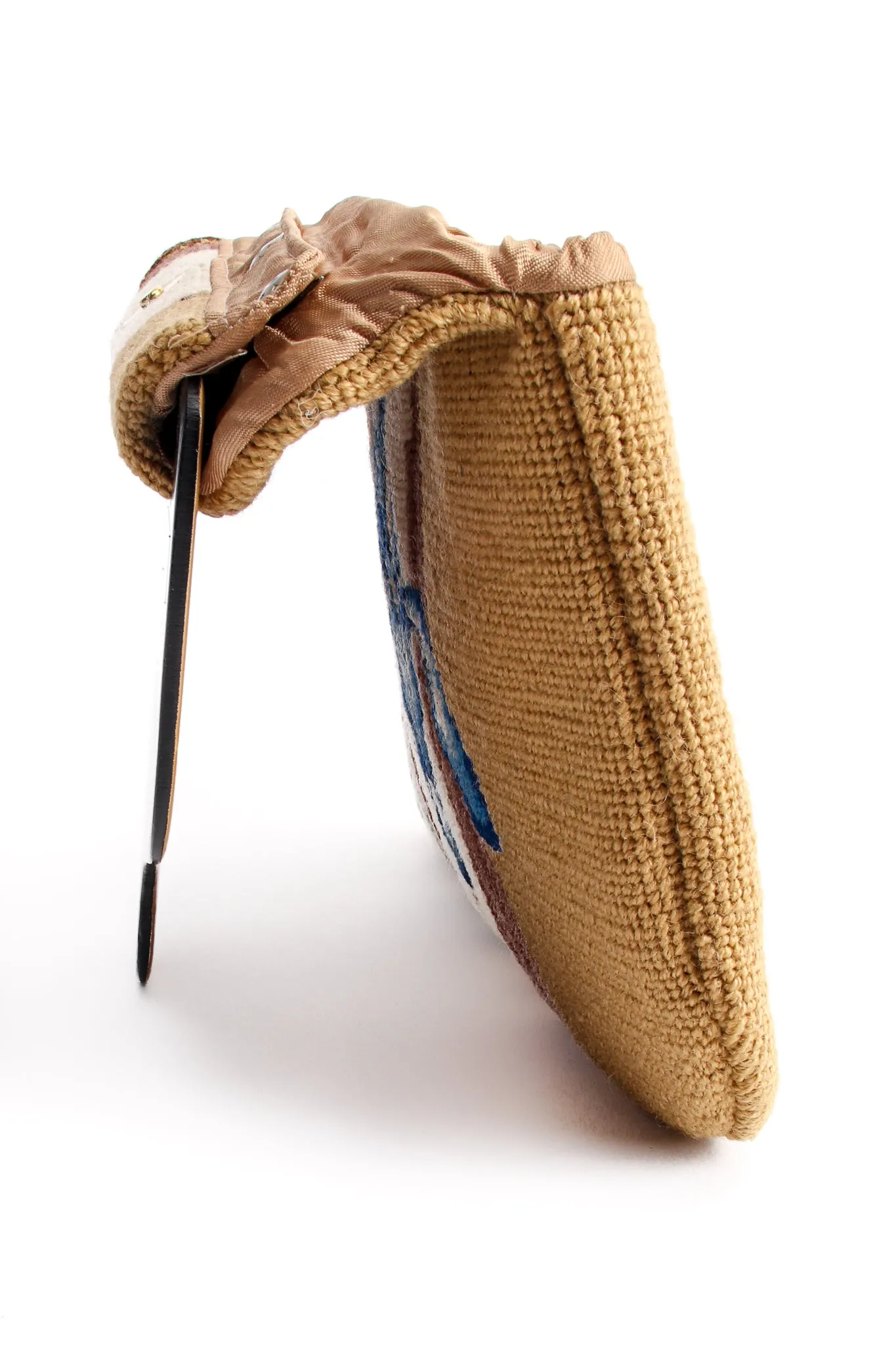 Iris Needlepoint Clutch