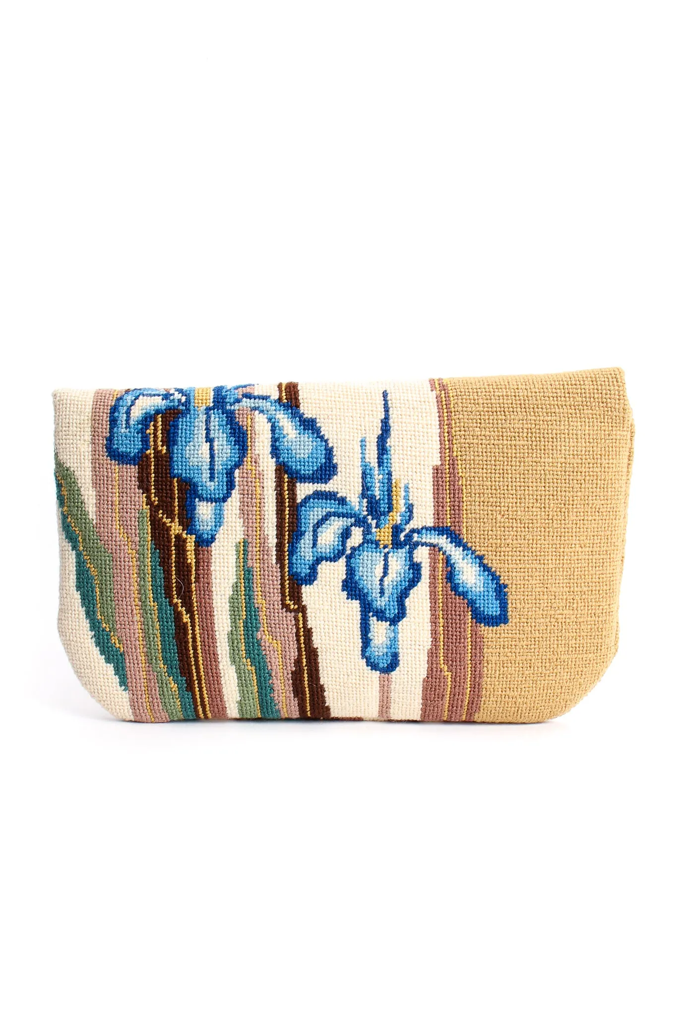 Iris Needlepoint Clutch