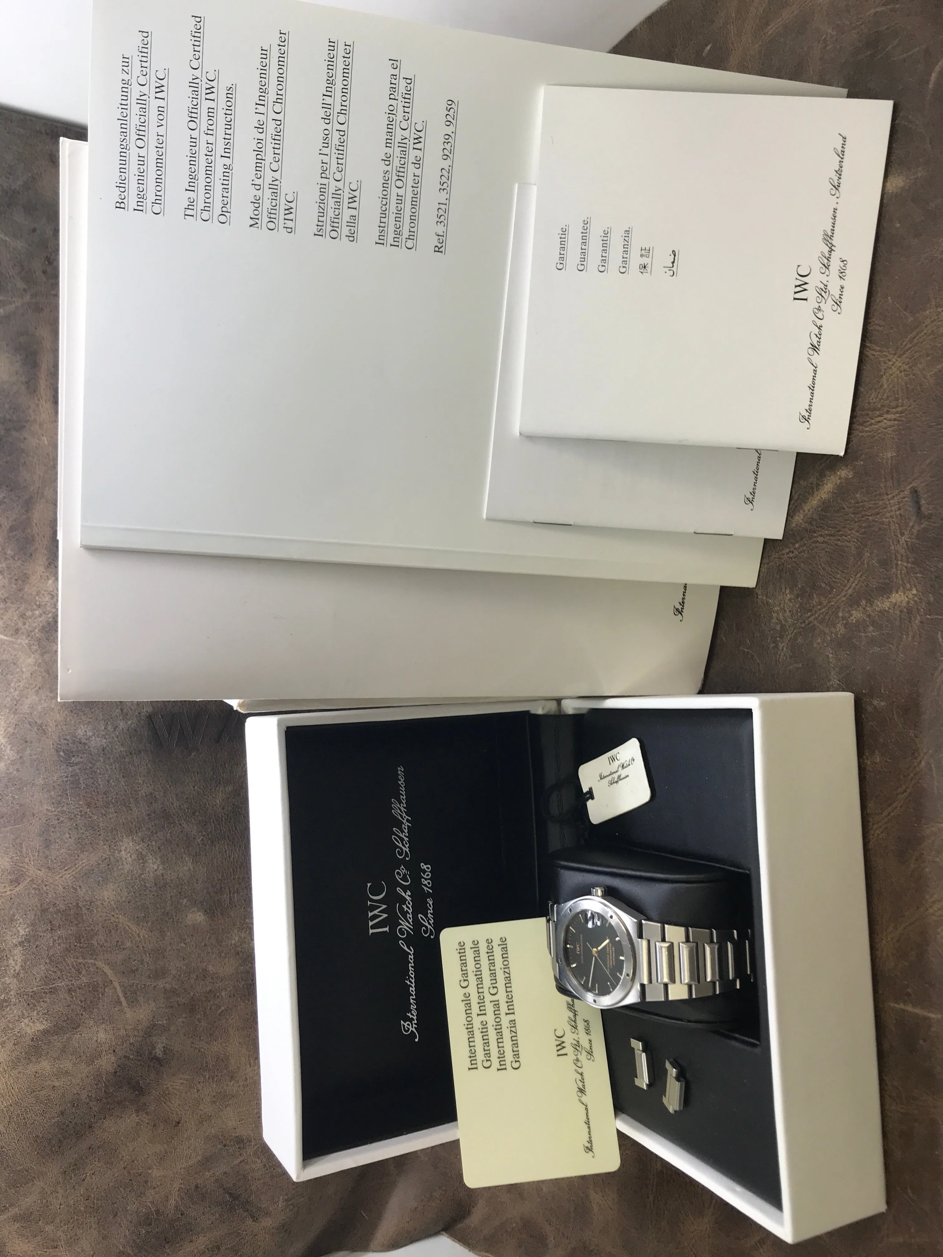 IWC Ingenieur IW3521 Black Dial Automatic  Watch