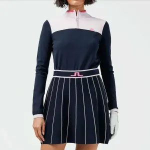 J LINDEBERG BAY KNITTED LADIES GOLF SKIRT NAVY SIZE MEDIUM