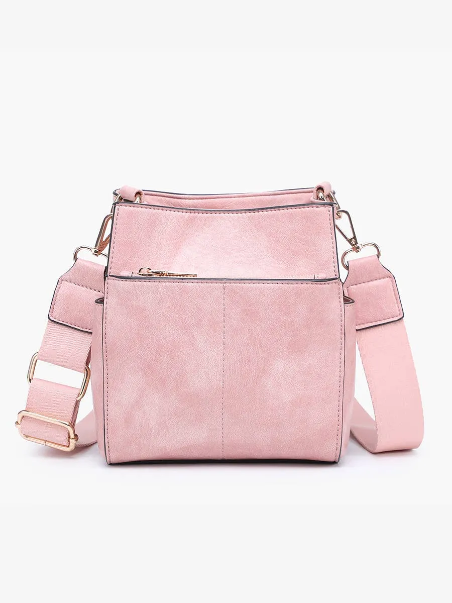 Jeanne Square Bucket Bag w/ Guitar Strap
