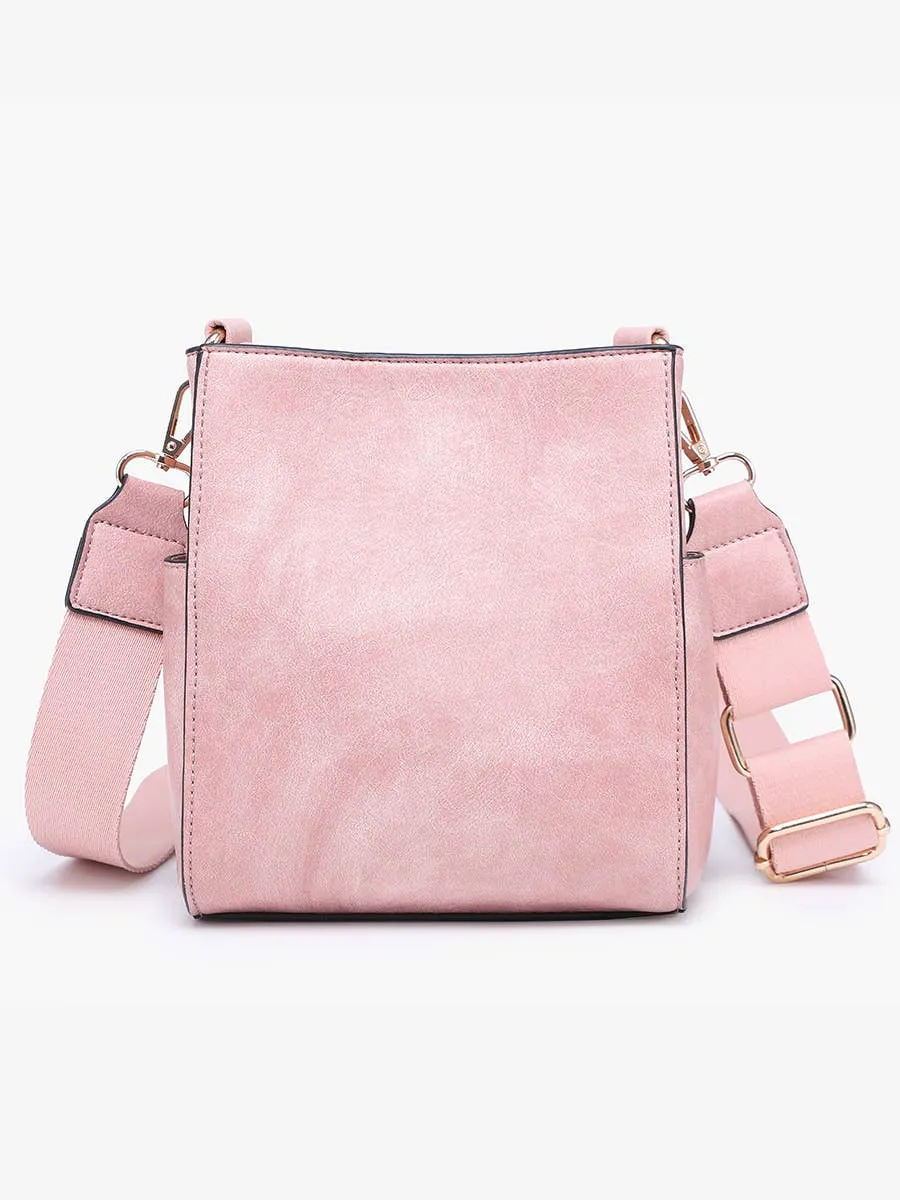 Jeanne Square Bucket Bag w/ Guitar Strap