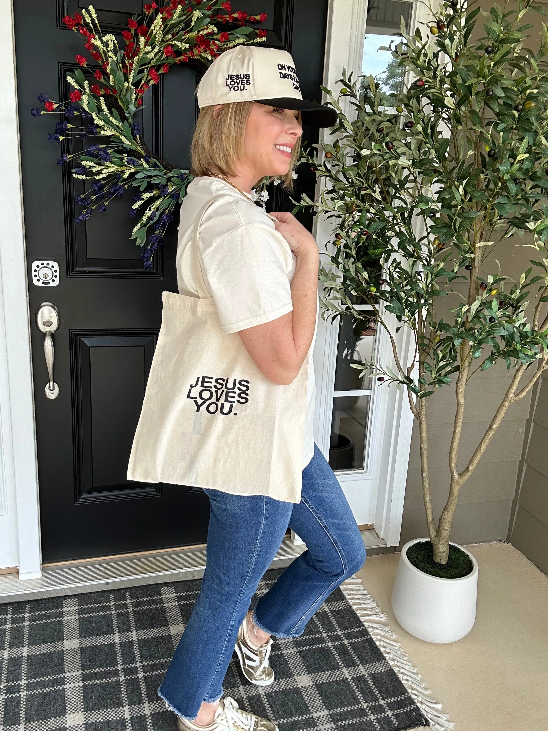 Jesus Loves You Canvas Tote Bag