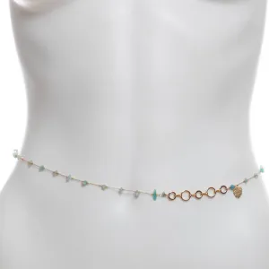 JEWELRY - Aqua And Palm Belly Chain