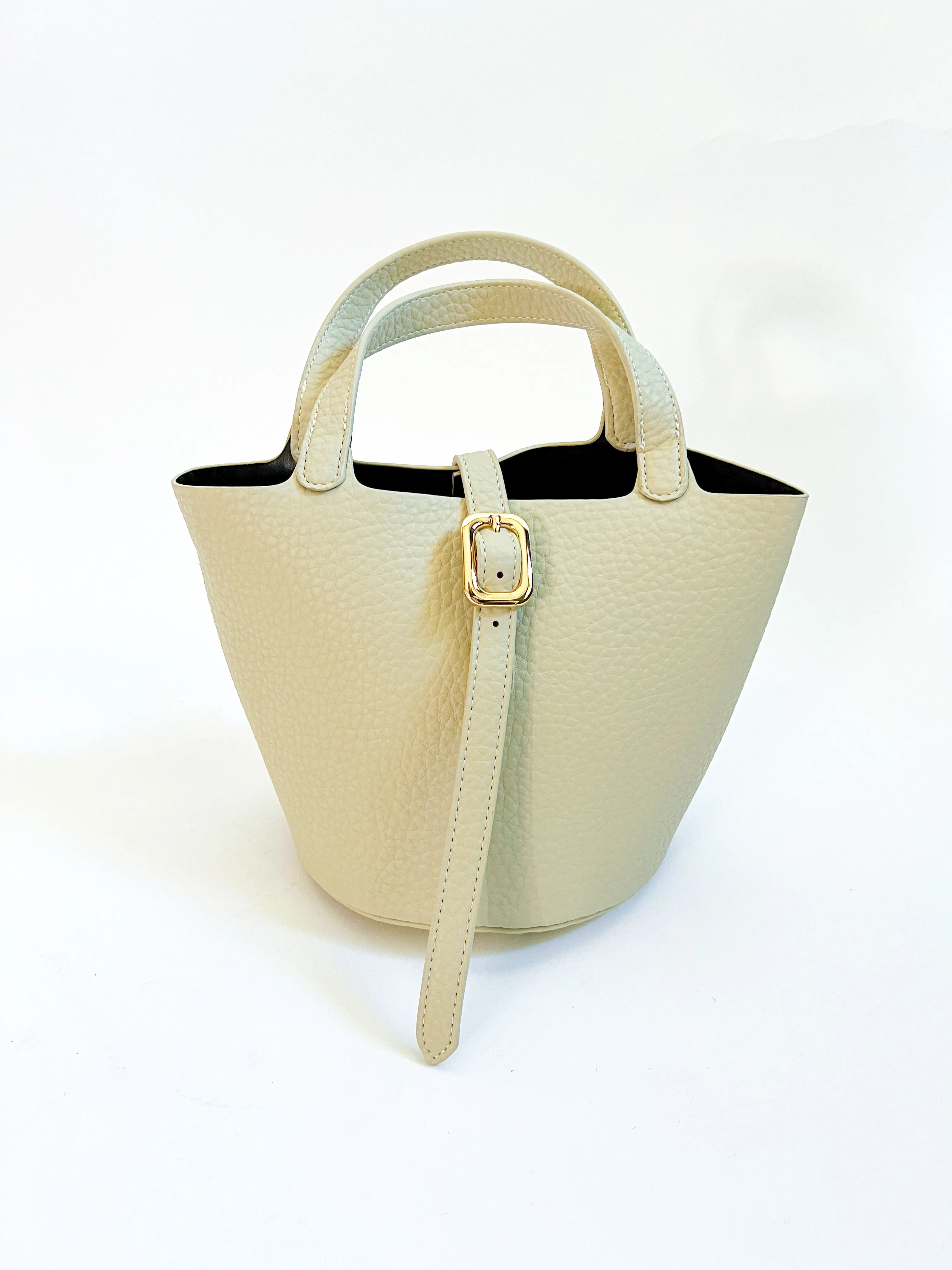 Joya Gold Clasp Bucket Bag