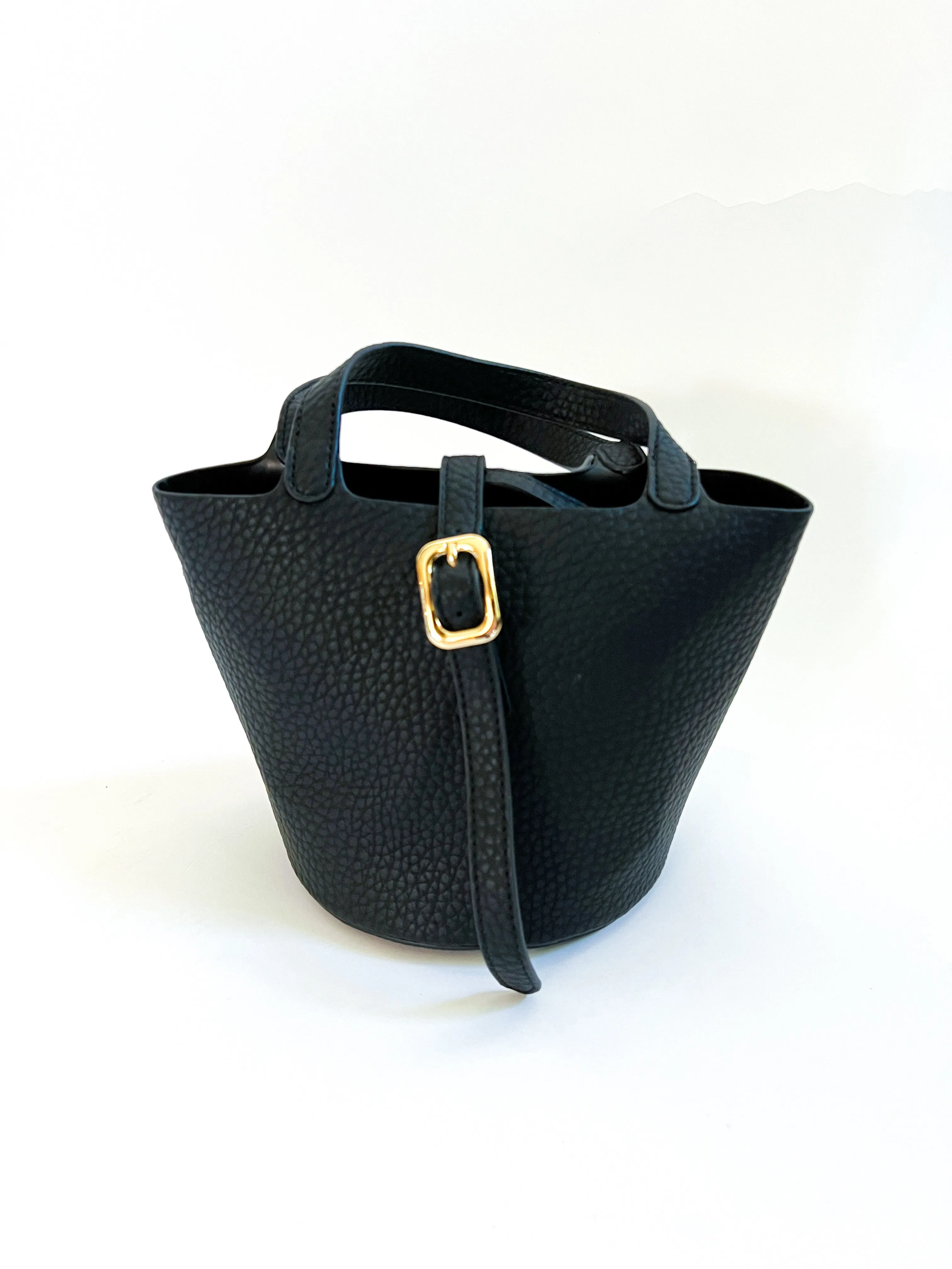 Joya Gold Clasp Bucket Bag