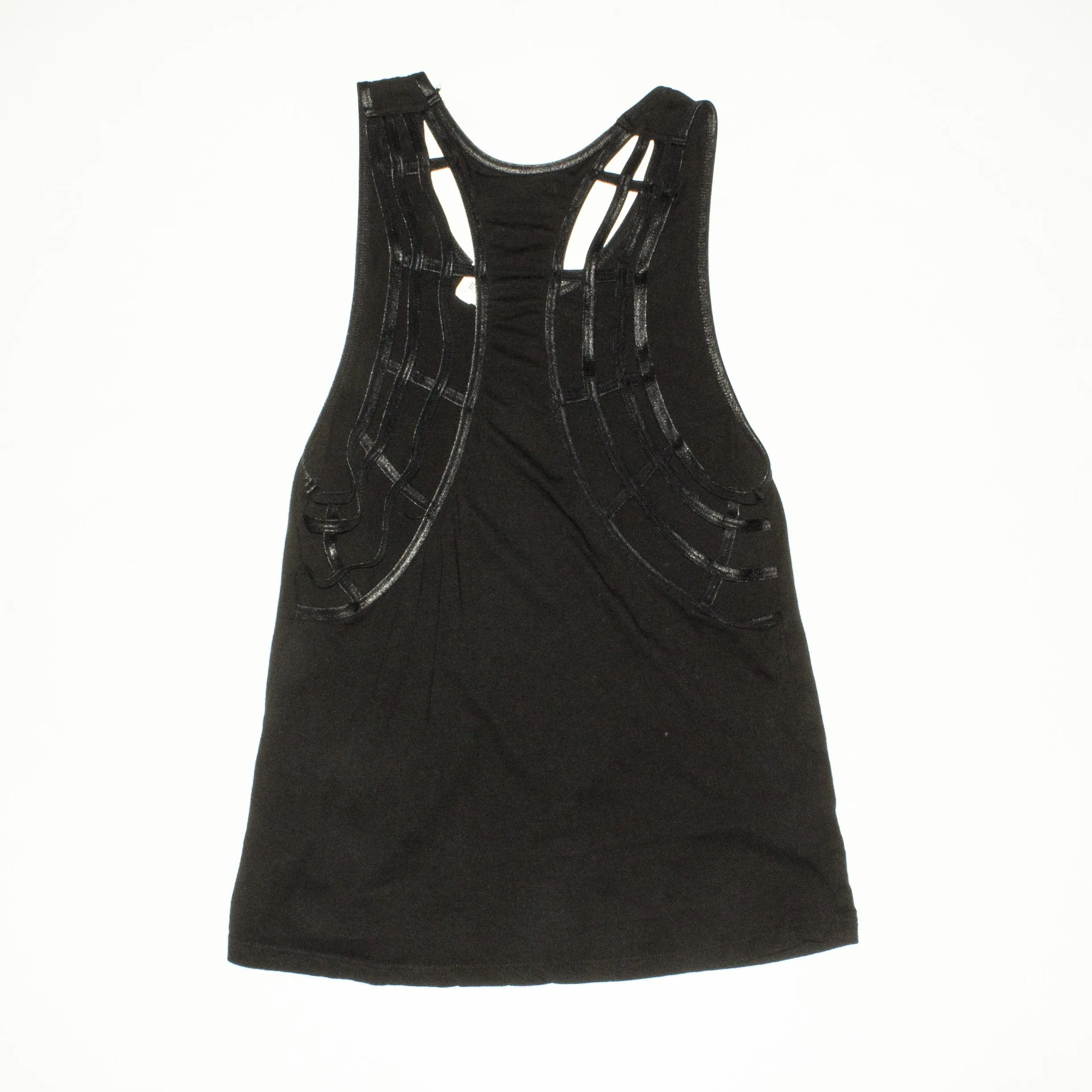 KORAL ACTIVEWEAR Black Web Tank Top Size S