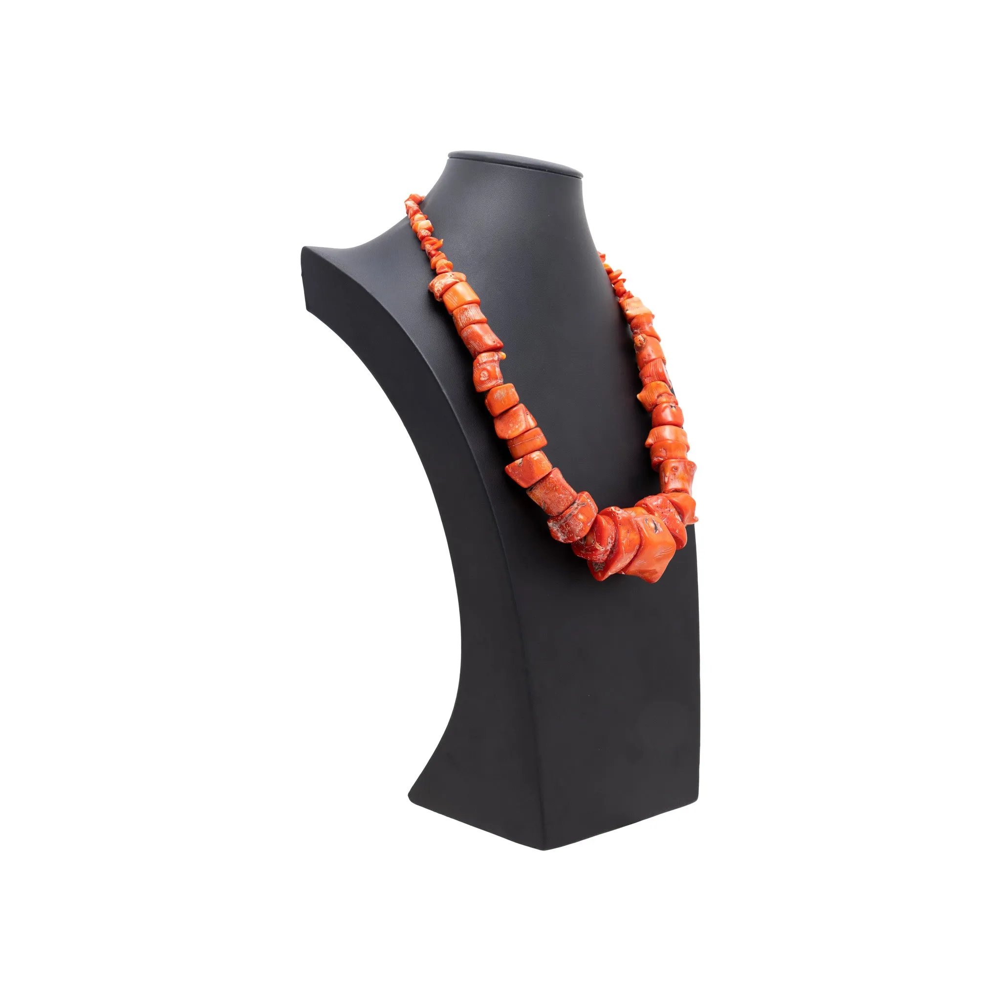 Large Coral Beaded Necklace