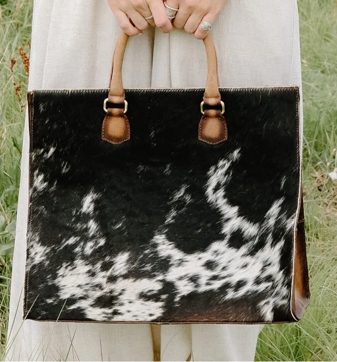 Large Cowhide Briefcase