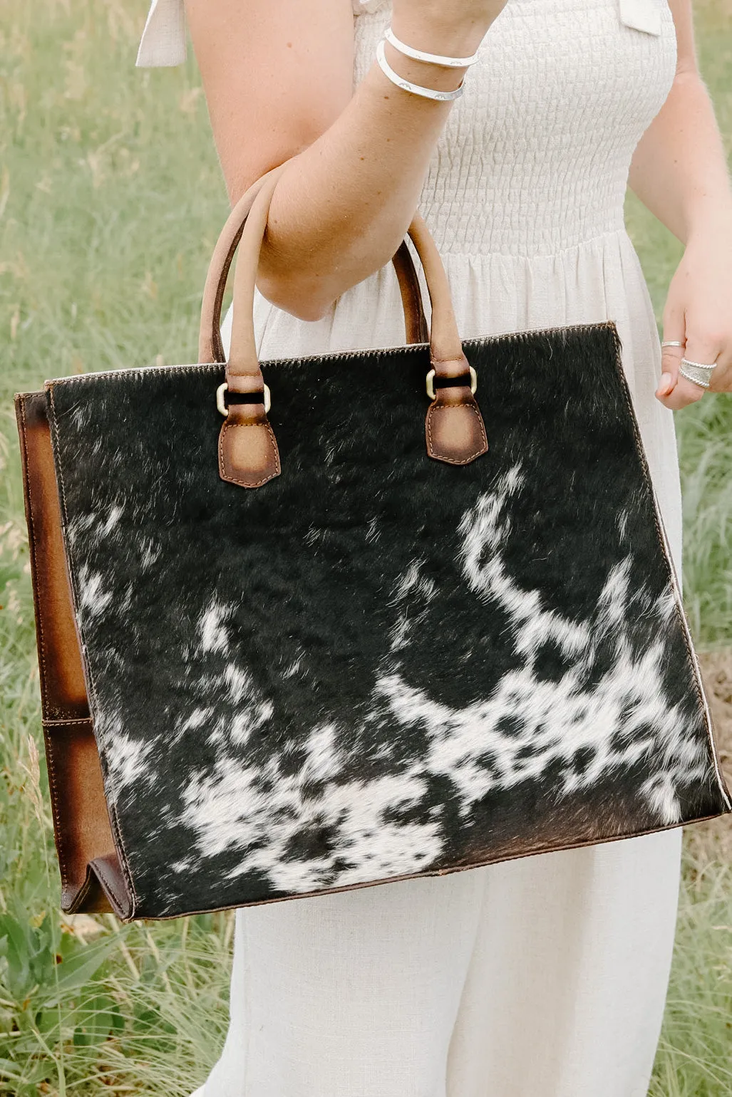 Large Cowhide Briefcase
