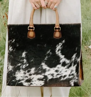 Large Cowhide Briefcase