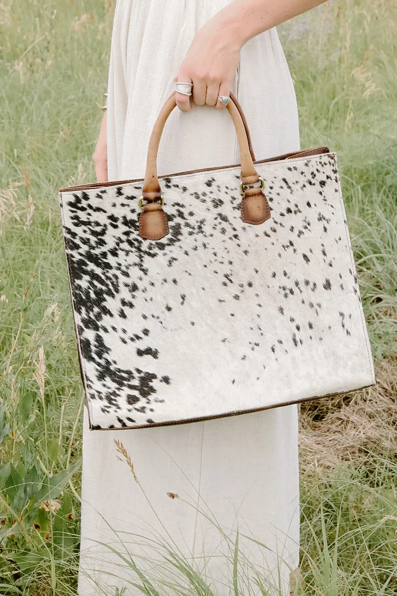 Large Cowhide Briefcase