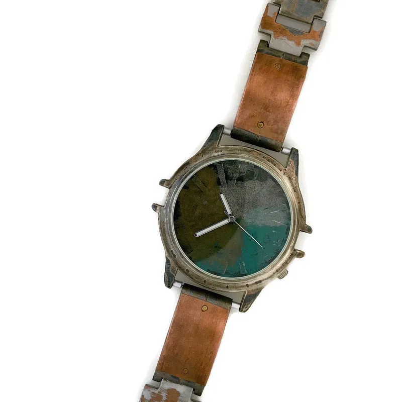 Large Watch with Multi Color Dial