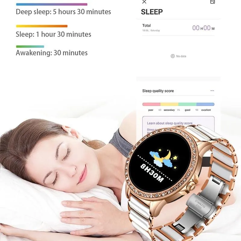 LIGE Luxury Smart Watch Women