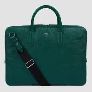 Lightweight Slim Briefcase in Panama - Forest Green