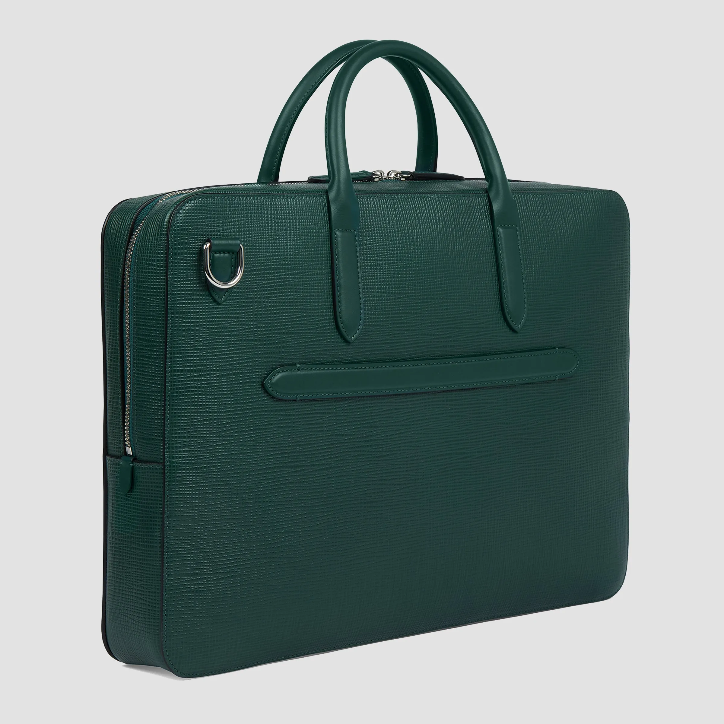 Lightweight Slim Briefcase in Panama - Forest Green
