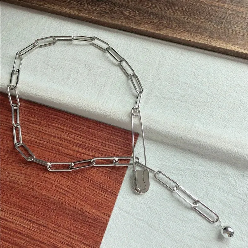 Lock pendant Chain Necklace Women Wedding Jewelry