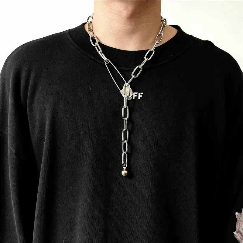 Lock pendant Chain Necklace Women Wedding Jewelry