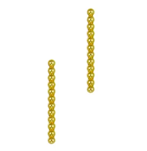 Long Beaded Bar Studs