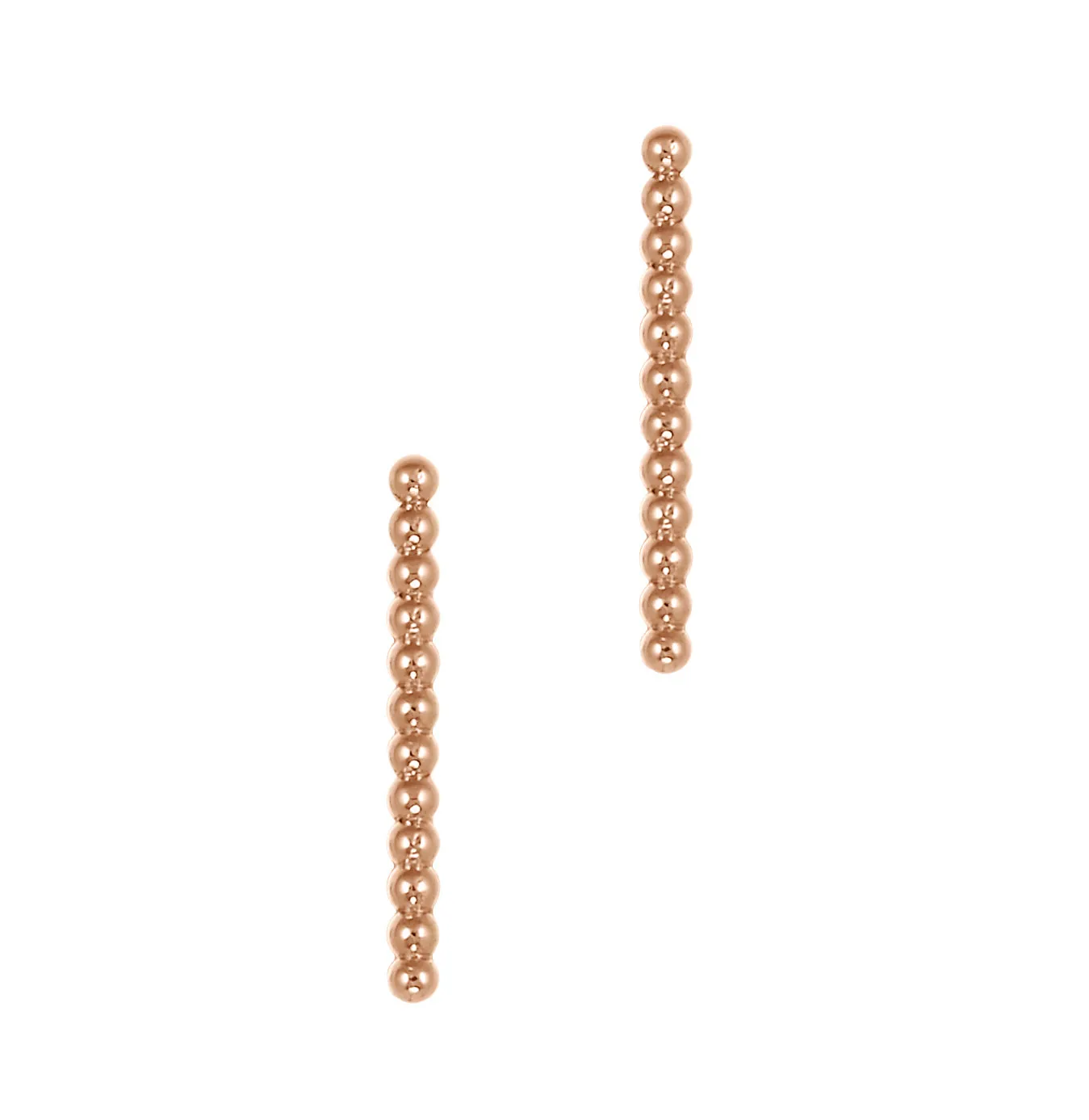 Long Beaded Bar Studs
