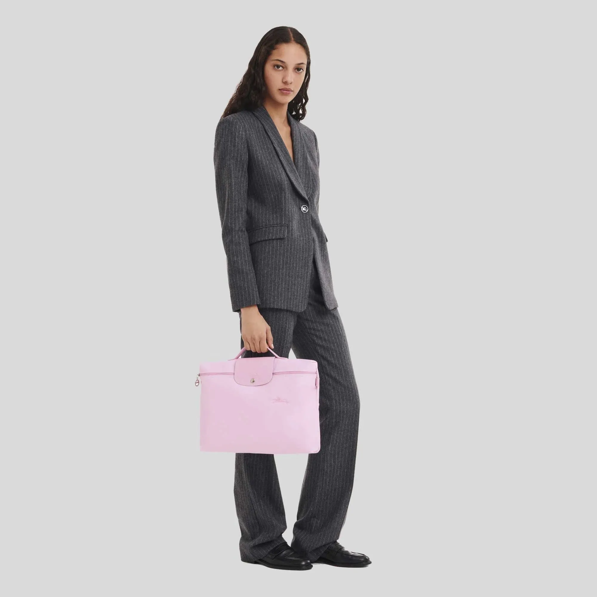 Longchamp Le Pliage Green Briefcase Rose RS-L2182919