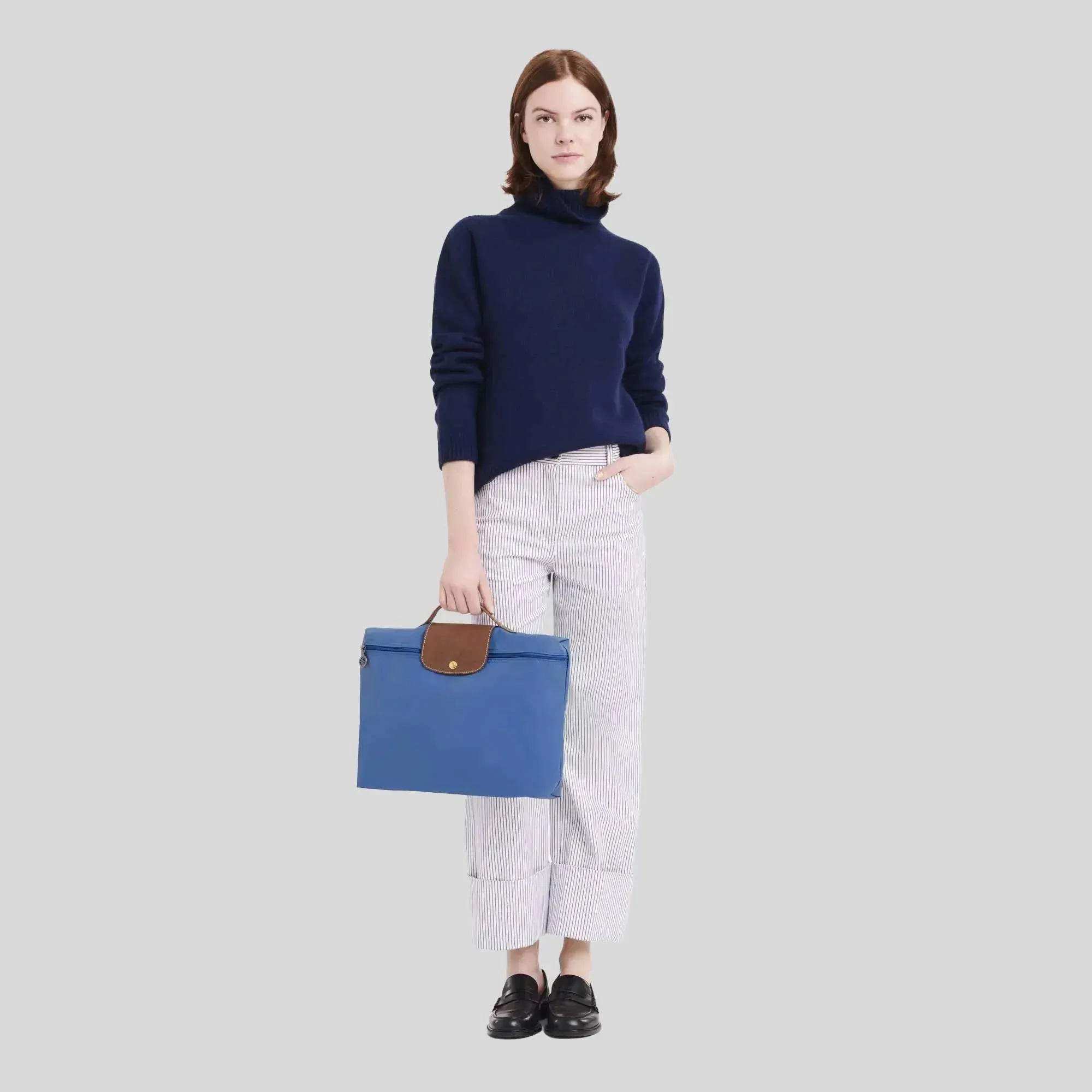Longchamp Le Pliage Original Briefcase Cobalt RS-L2182089
