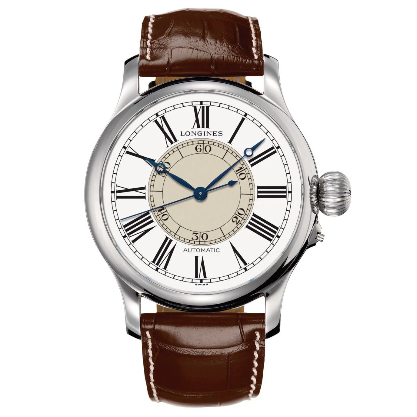 Longines watch The Longines Weems Second-Setting Watch 47.5mm Automatic White Steel L2.713.4.11.0