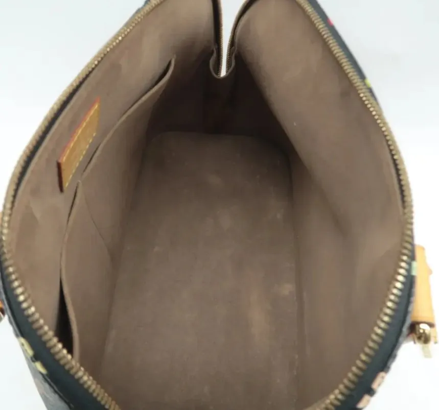 Louis Vuitton Alma Black Canvas Hand Bag