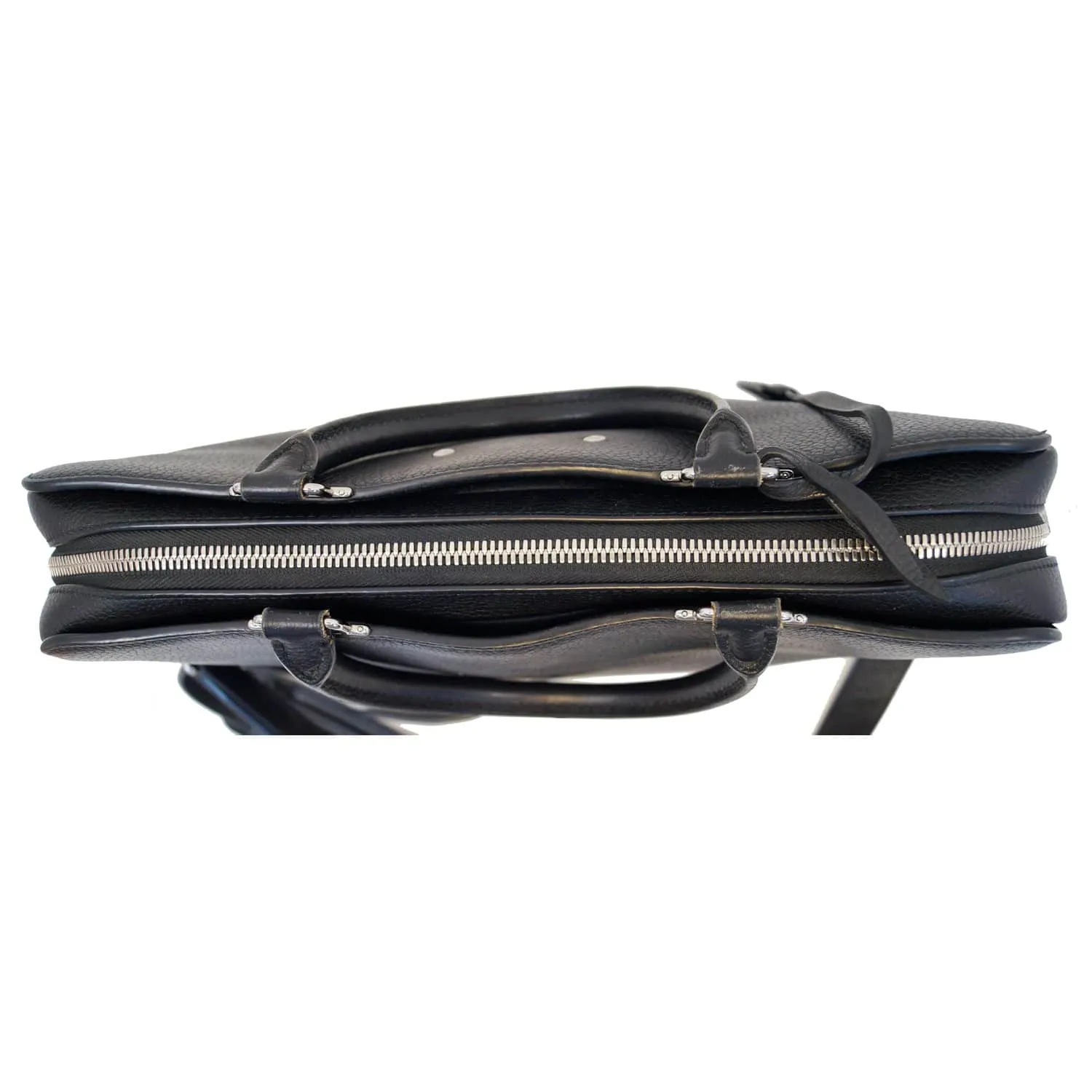 LOUIS VUITTON Armand Taurillon Leather Briefcase Bag Black - 15% OFF