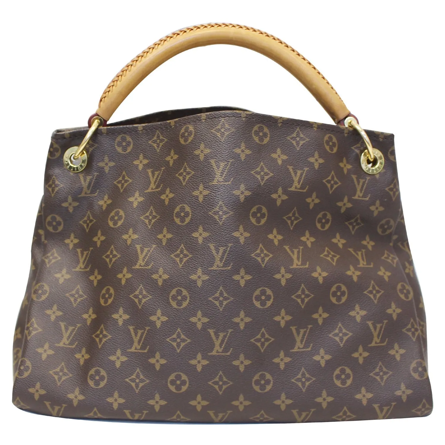 LOUIS VUITTON Artsy MM Monogram Canvas Shoulder Bag Brown