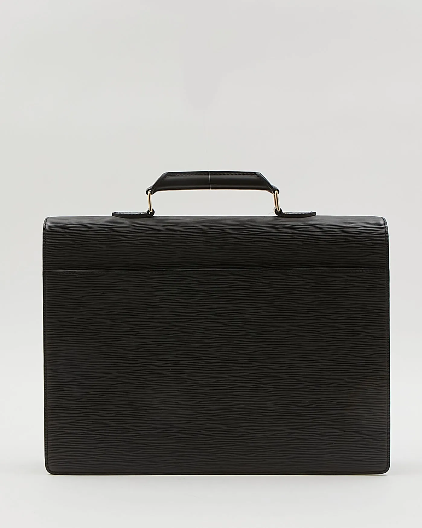 Louis Vuitton Black Epi Serviette Ambassadeur Briefcase Bag
