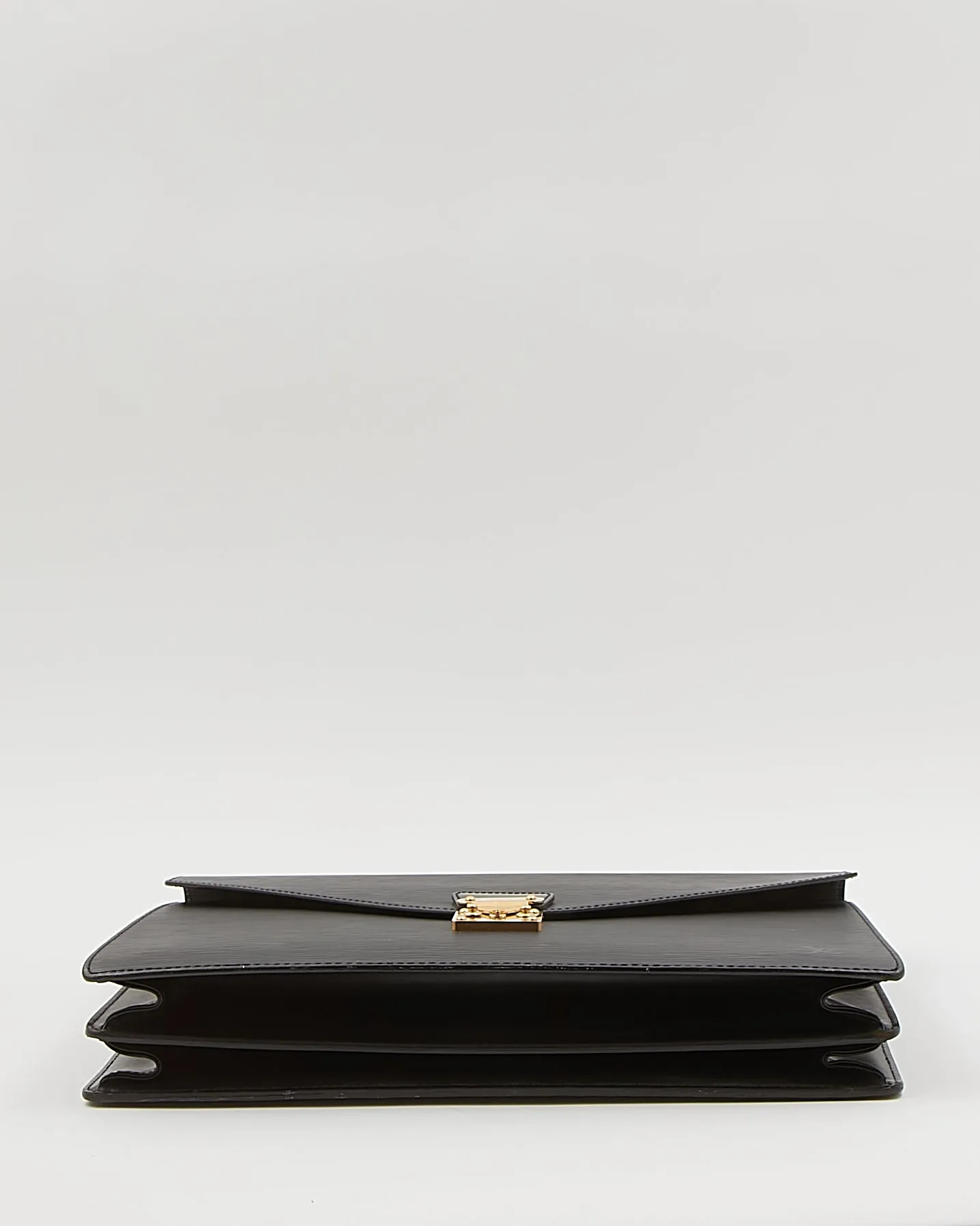 Louis Vuitton Black Epi Serviette Ambassadeur Briefcase Bag
