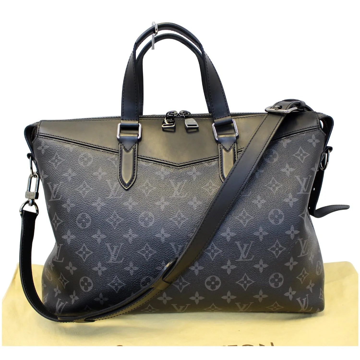 LOUIS VUITTON Briefcase Explorer Monogram Eclipse Shoulder Bag