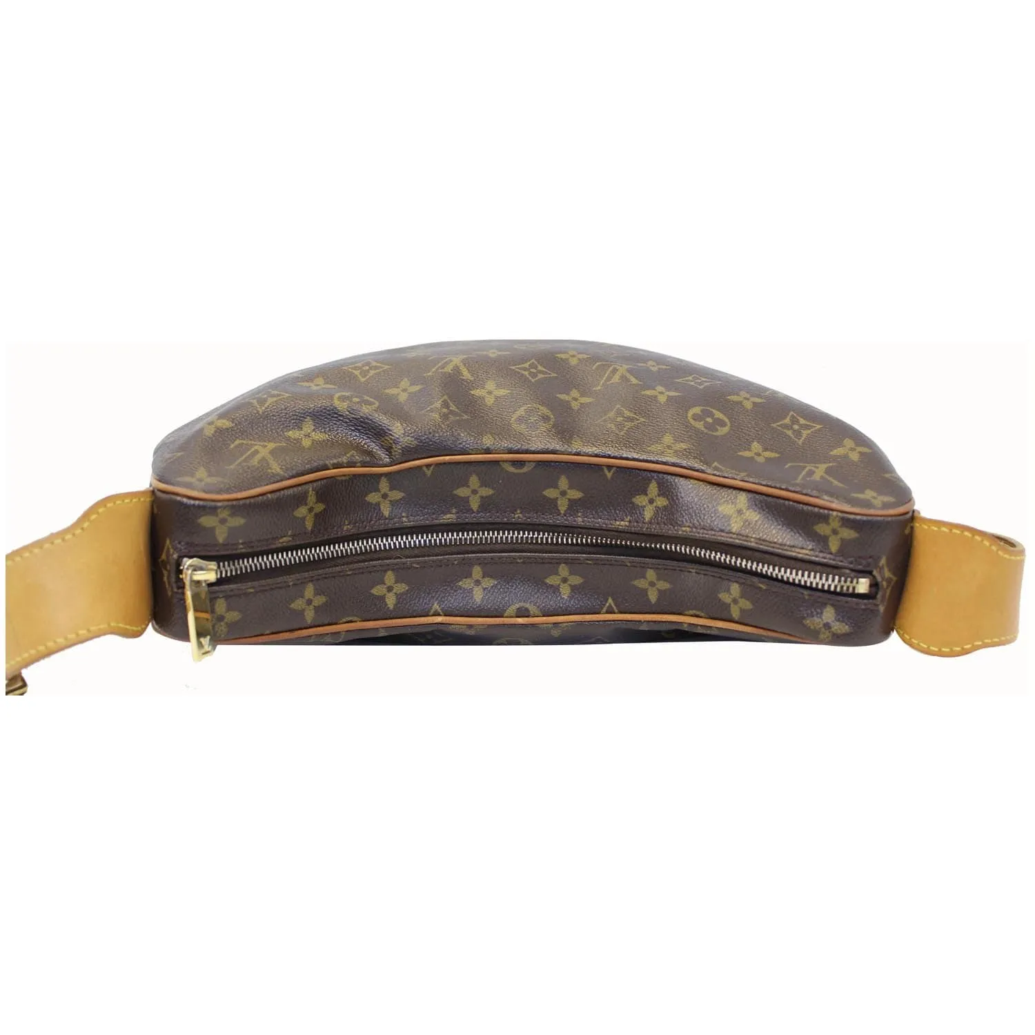 LOUIS VUITTON Croissant GM Monogram Canvas Shoulder Bag Brown