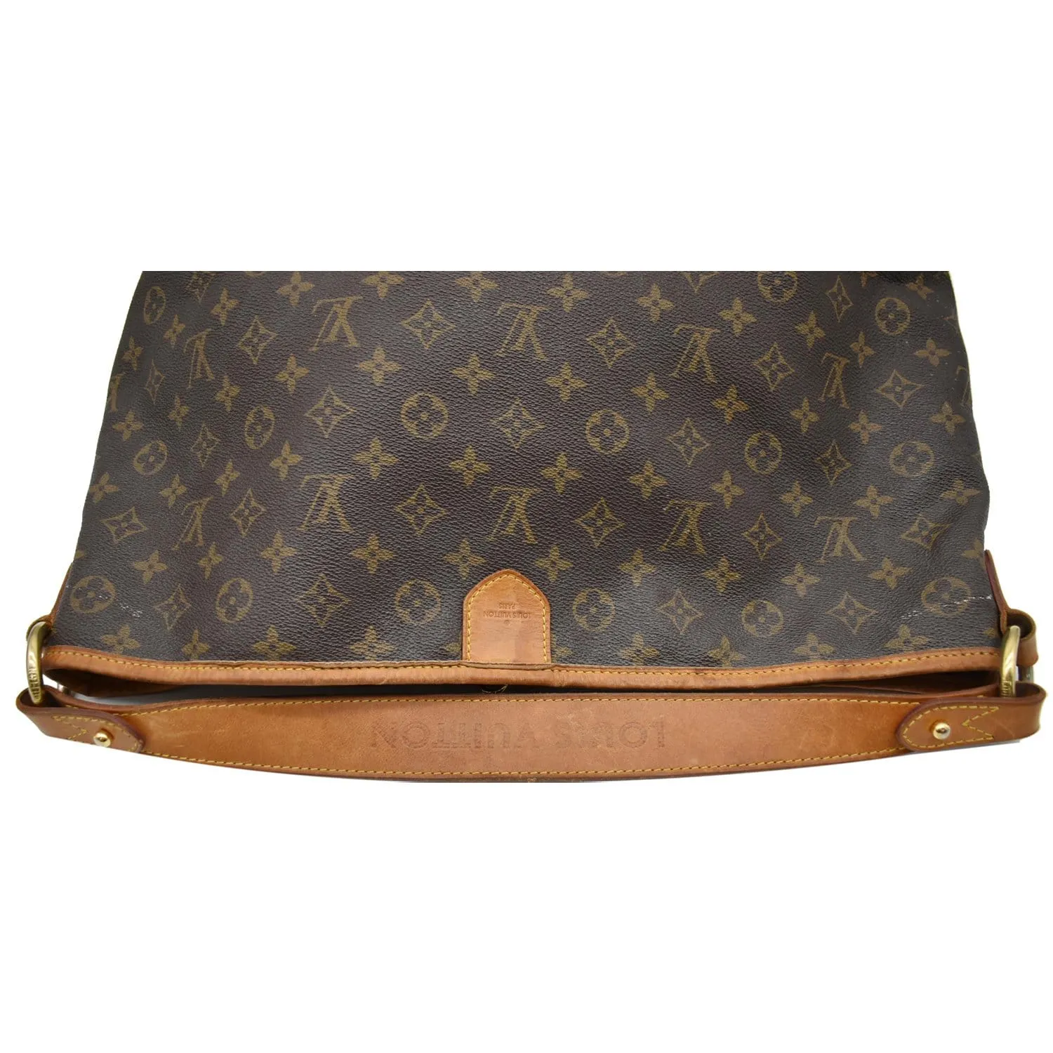 LOUIS VUITTON Delightful MM Monogram Canvas Shoulder Bag Brown