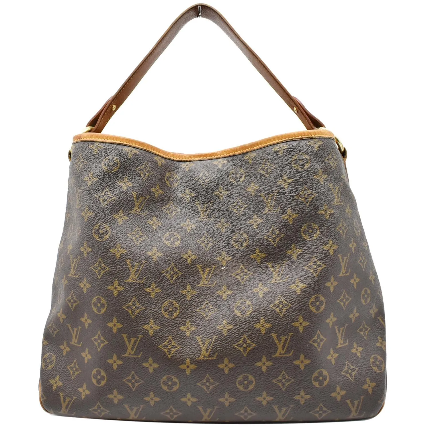 LOUIS VUITTON Delightful MM Monogram Canvas Shoulder Bag Brown