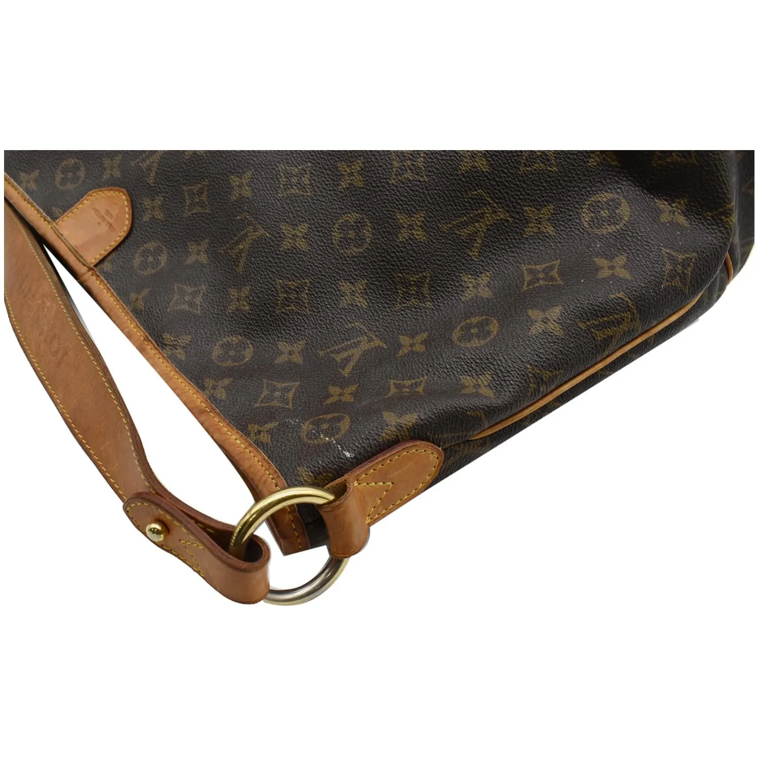 LOUIS VUITTON Delightful MM Monogram Canvas Shoulder Bag Brown