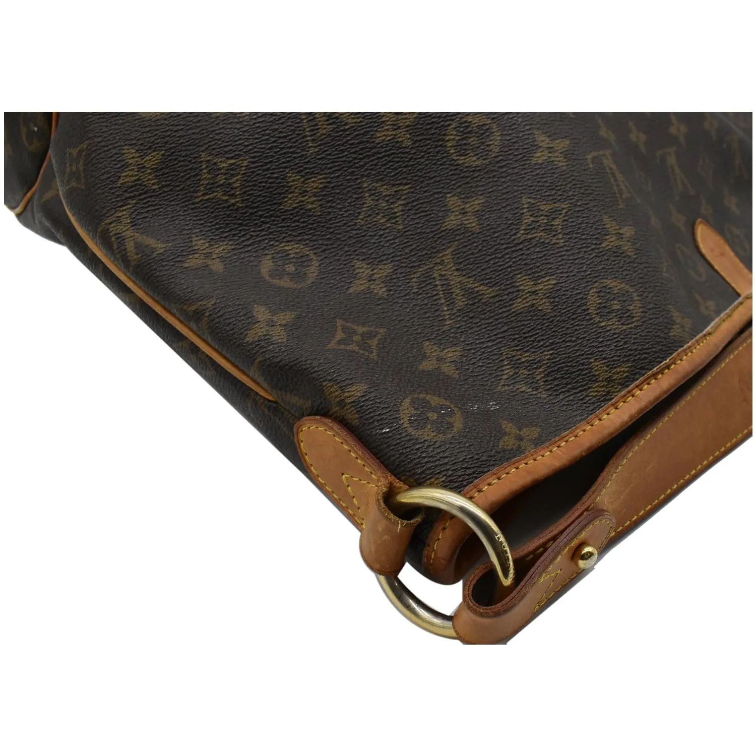 LOUIS VUITTON Delightful MM Monogram Canvas Shoulder Bag Brown