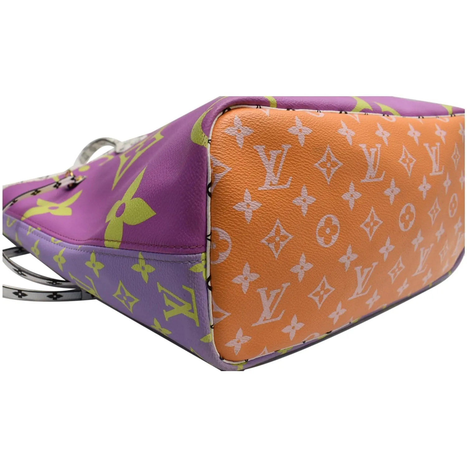 LOUIS VUITTON Giant Neverfull MM Monogram Canvas Shoulder Bag Multicolor