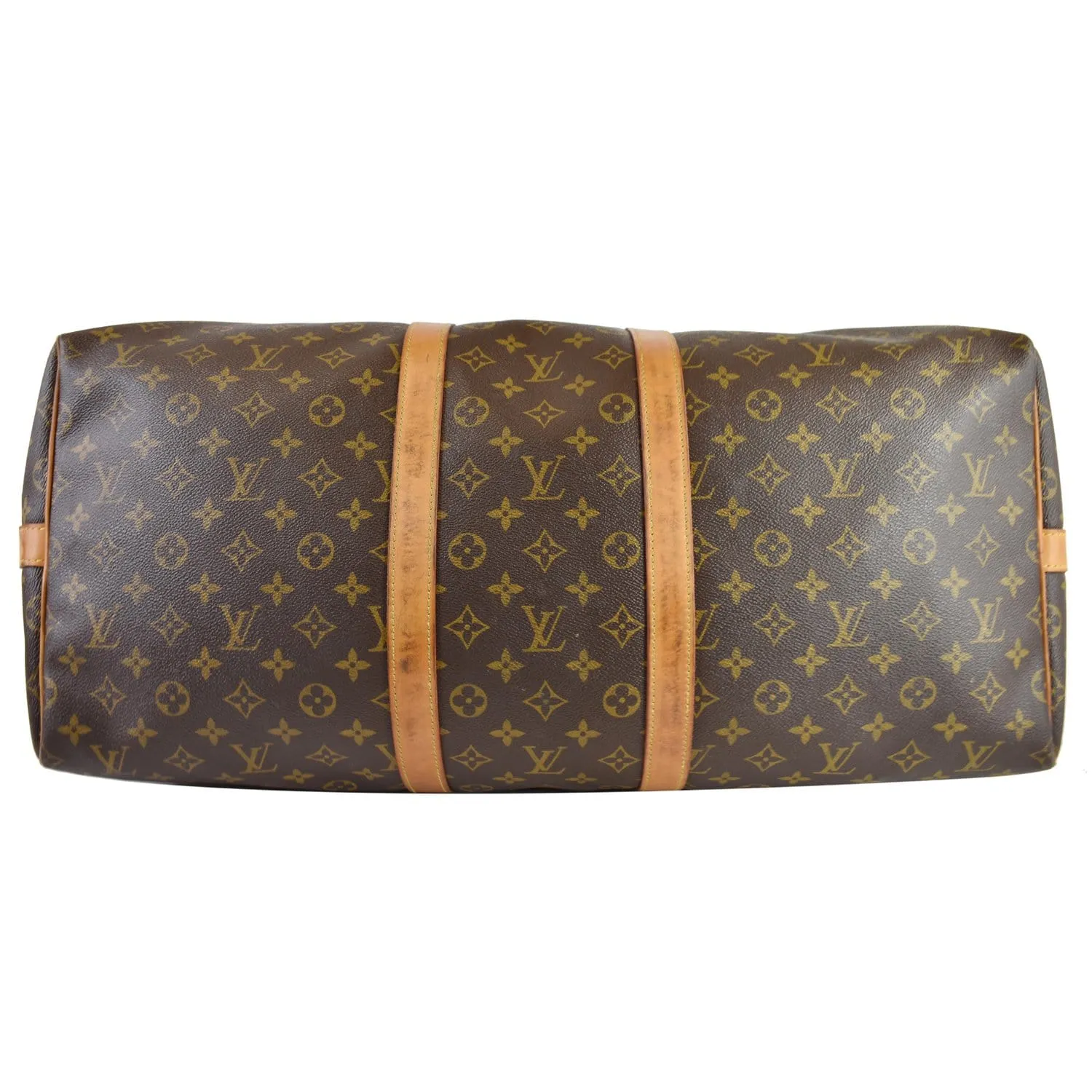 LOUIS VUITTON  Keepall Bandouliere 55 Monogram Canvas Travel Bag Brown
