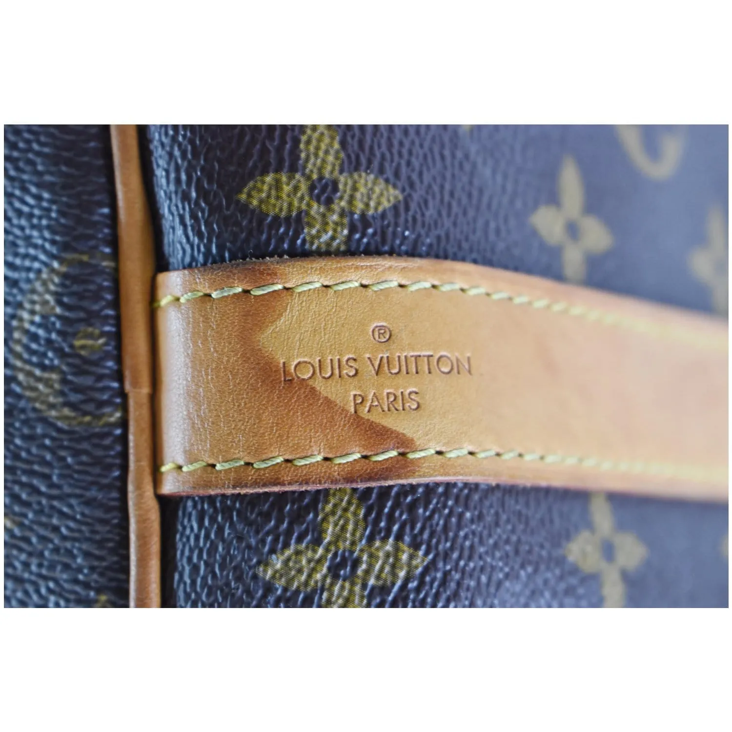 LOUIS VUITTON  Keepall Bandouliere 55 Monogram Canvas Travel Bag Brown