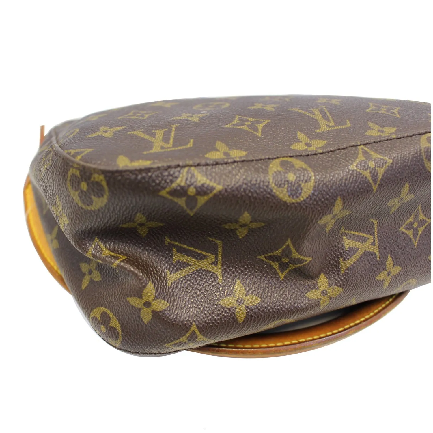 LOUIS VUITTON Looping MM Monogram Canvas Shoulder Bag Brown