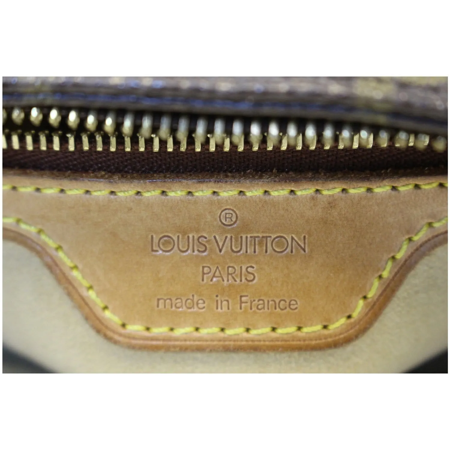 LOUIS VUITTON Looping MM Monogram Canvas Shoulder Bag Brown