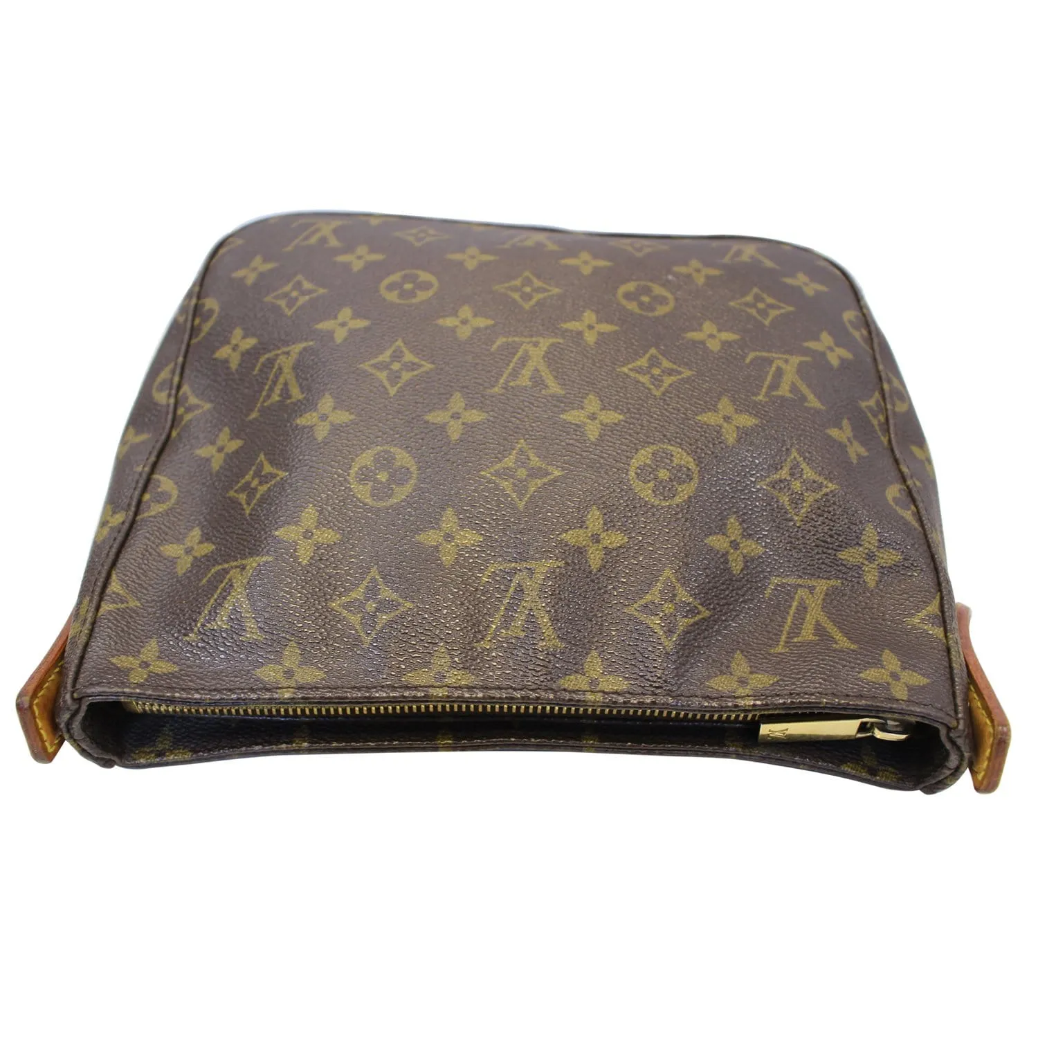 LOUIS VUITTON Looping MM Monogram Canvas Shoulder Bag Brown