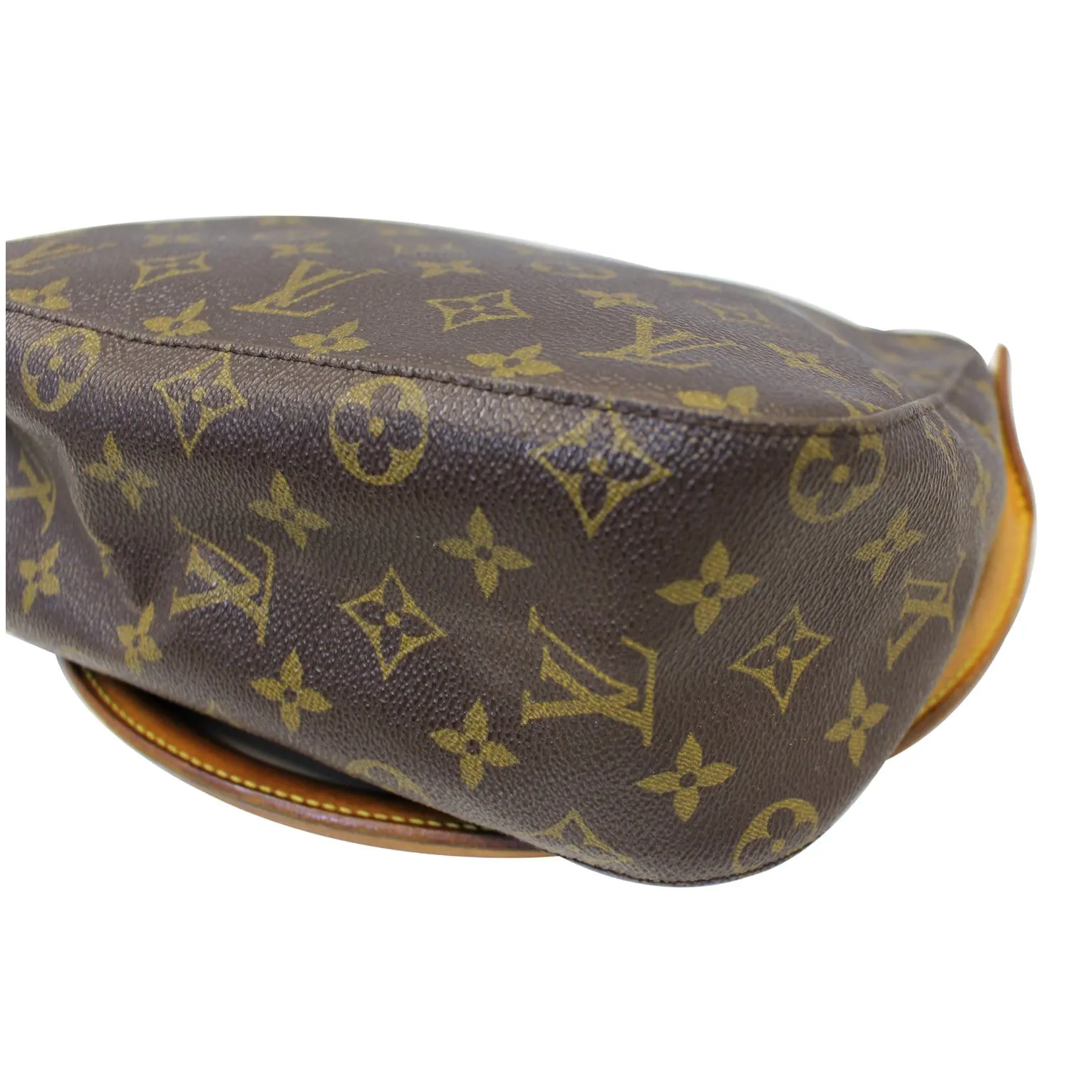 LOUIS VUITTON Looping MM Monogram Canvas Shoulder Bag Brown