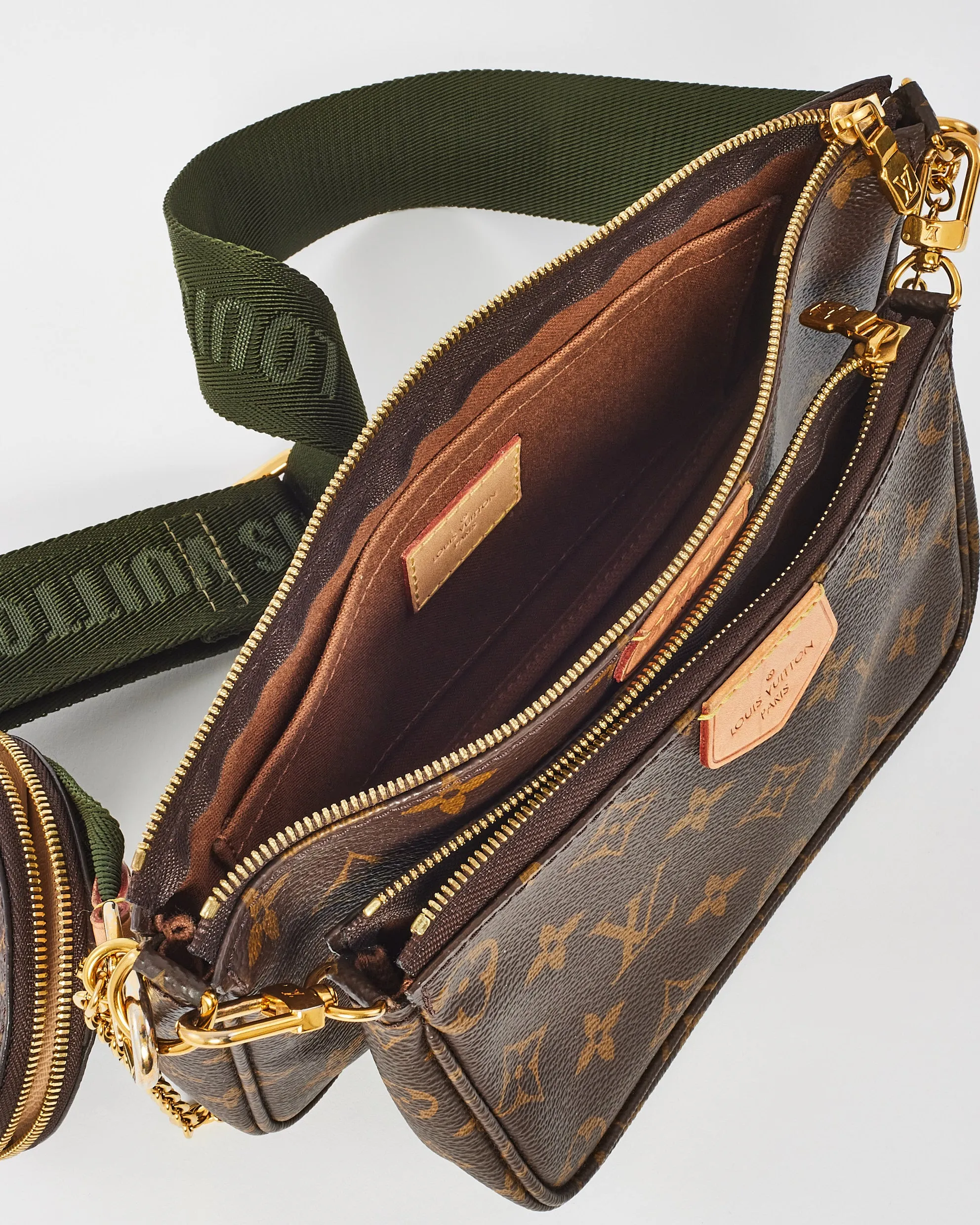 Louis Vuitton Monogram Canvas Green Multi Pochette Accessoires