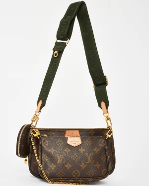 Louis Vuitton Monogram Canvas Green Multi Pochette Accessoires