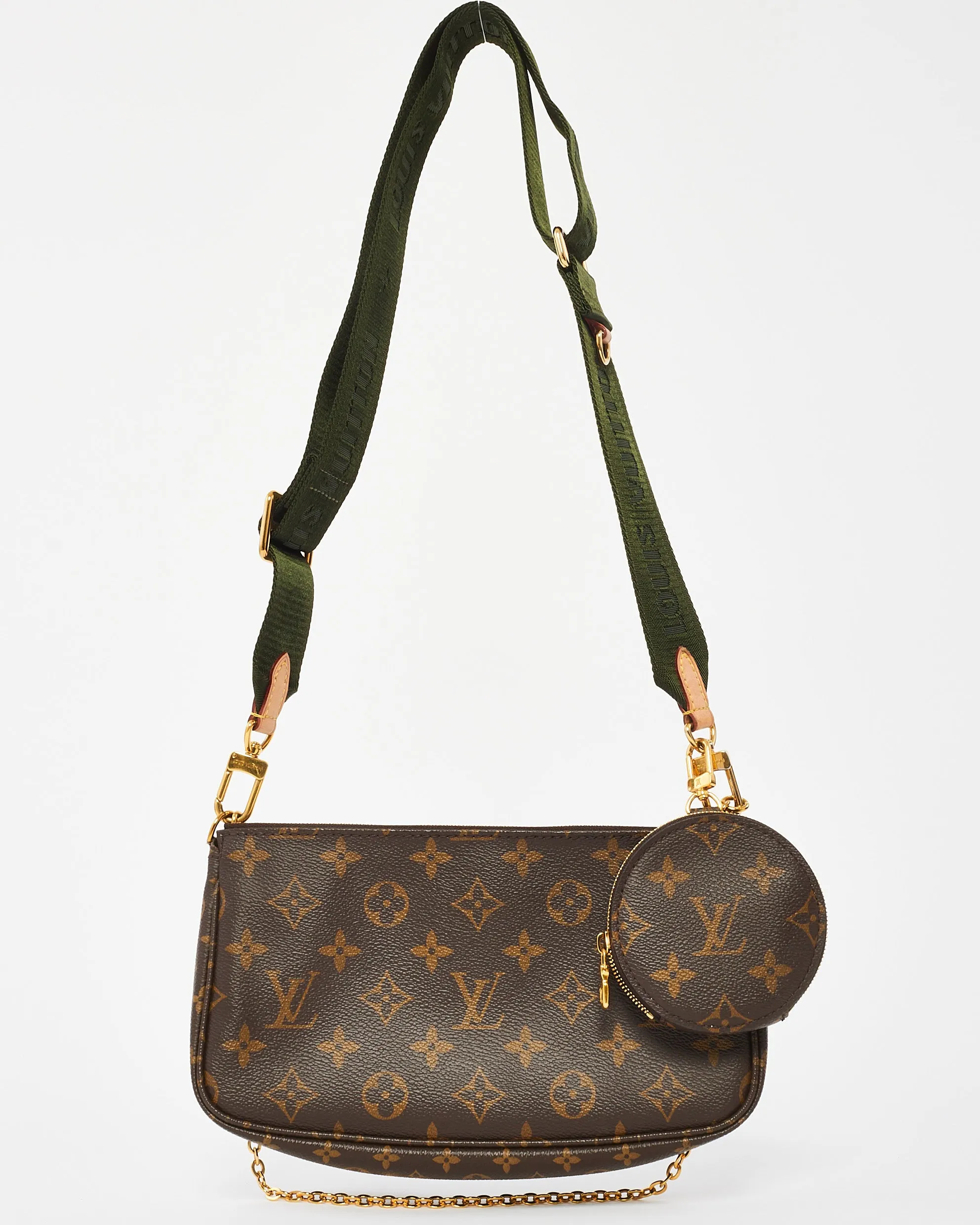 Louis Vuitton Monogram Canvas Green Multi Pochette Accessoires