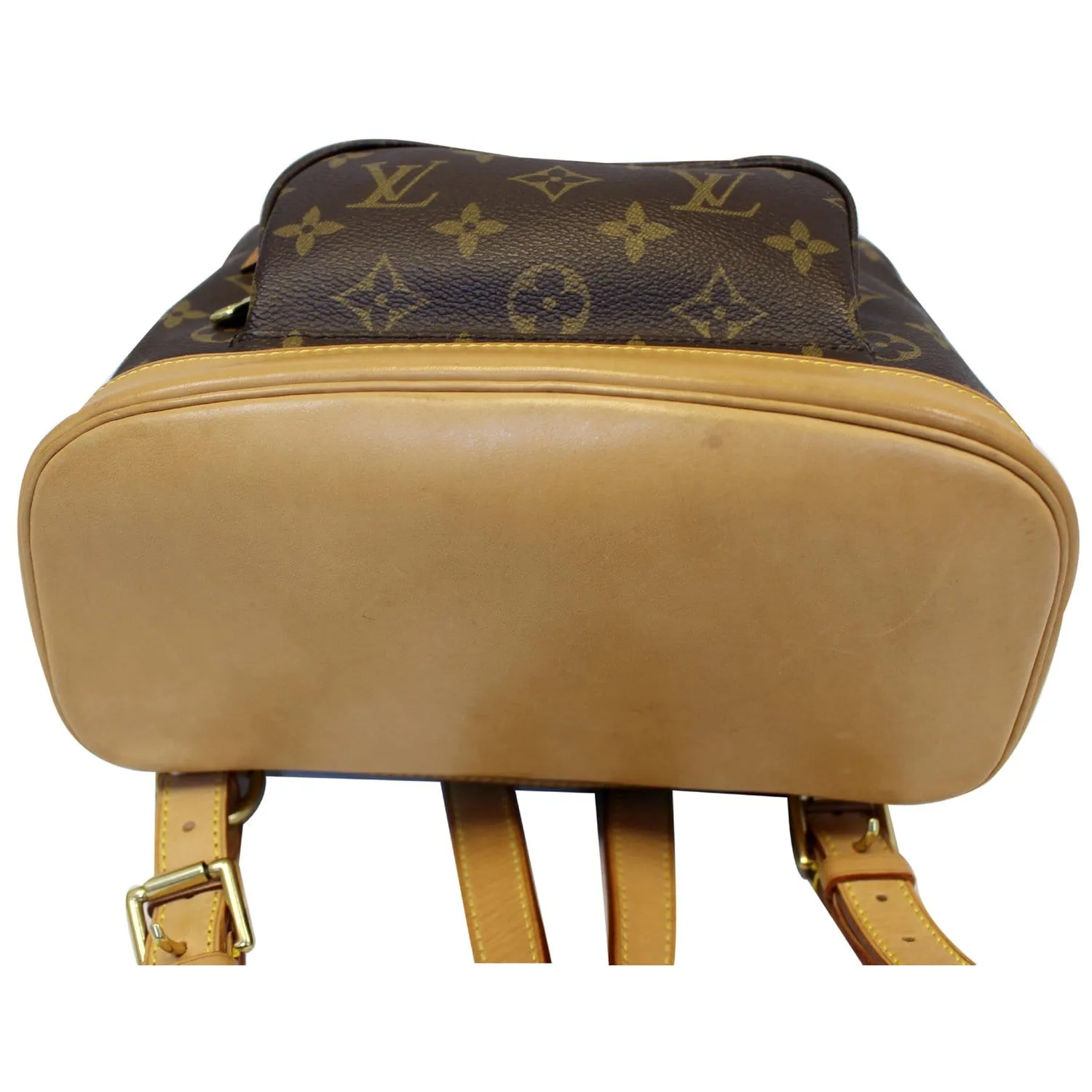 LOUIS VUITTON Montsouris PM Monogram Canvas Backpack Brown